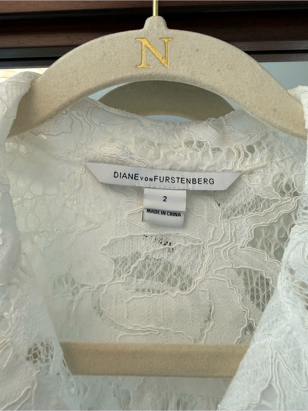 Diane Von Furstenberg Lace Blouse